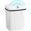 15L Sensor Bin Automatic Touchless Kitchen Bin Easy Clean Battery Operated For Home Office Bedroom Bathroom White