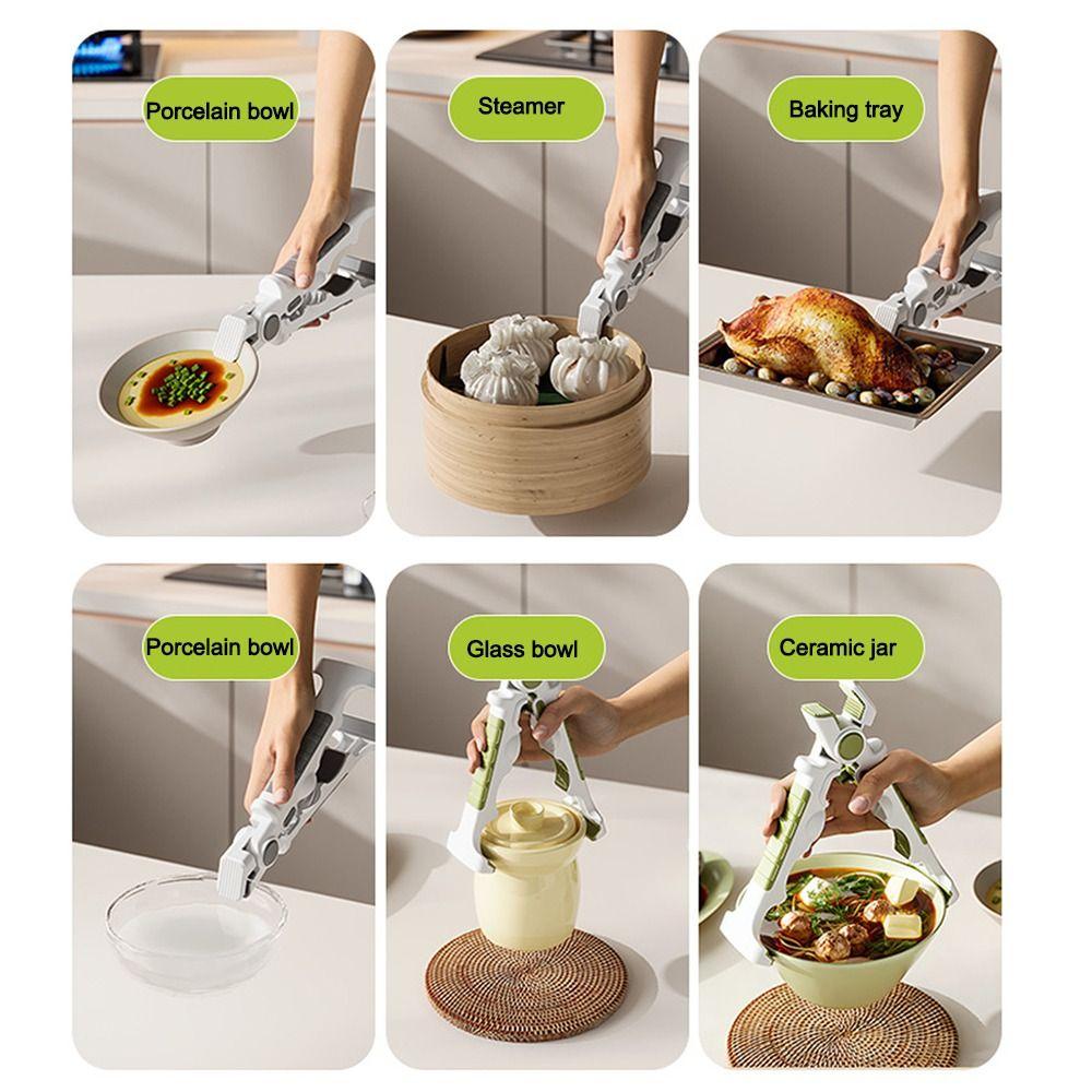 4in1 Anti Scalding Clip Silicone Meal Bowls Tongs Creative Kitchen Pot Bowl Clip  Kitchen Gadget