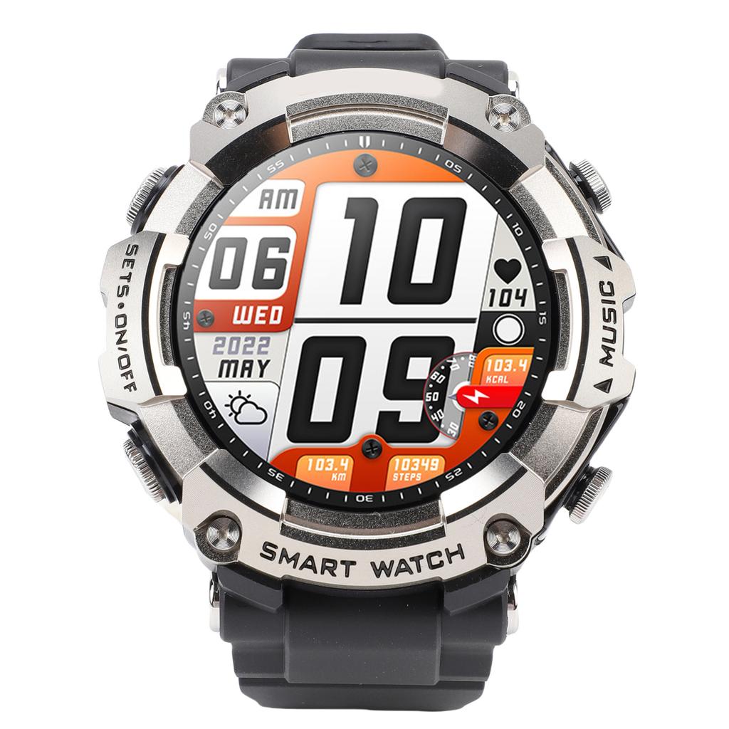 2 In 1 Smart Watch with Wireless Stereo Earbuds 1.52 Inch Screen NFC Fitness Tracker Smartwatch MP3 Music Recording