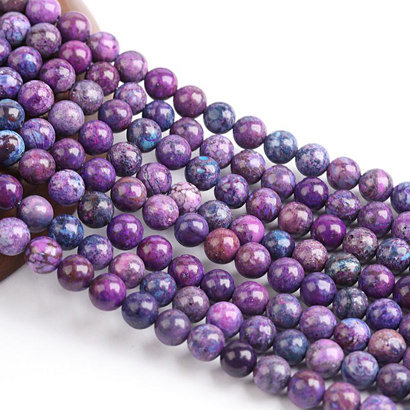 6/8/10mm Emperor Stone Beads For Jewelry Making Loose Spacer Round Imperial Beads DIY Bracelet Necklace Jewelry Charms Crafts