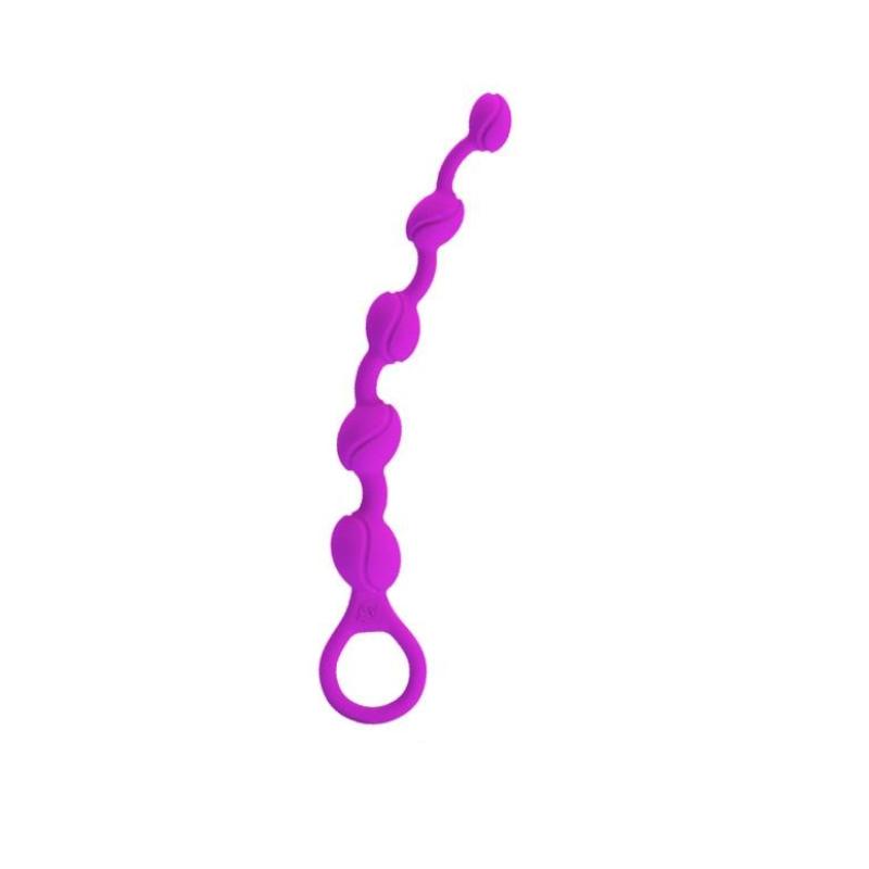 Silicone Anal Beads Chain Butt Plug Dildo Anal Balls & Beads