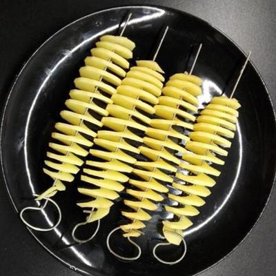 Pratik Çok Amaçlı Günlük Doğrama Korozyona Dirençli Pişirme Gadget'ı Spiral Patates Kesici Mutfak Patates Spiral Kesici için Manuel Dilimleme