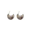 Minimal Design Metal Beans Stud Earrings for Cute Girls 2023 New Fashion Jewelry Party Simple Accessories for Women