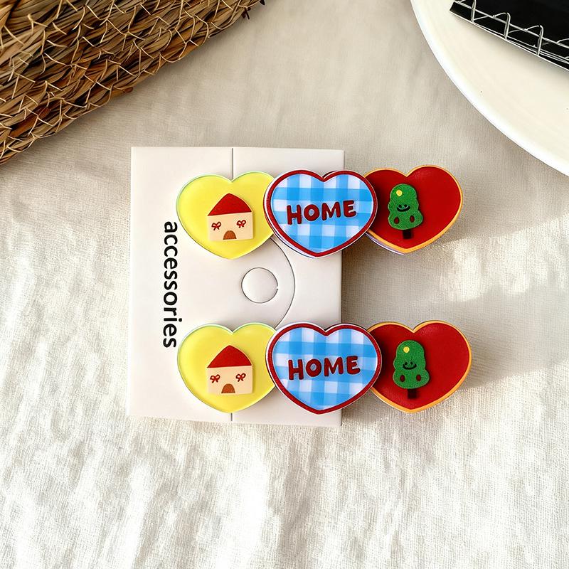 Red Apple Beaded Hair Clip: Sweet, Cute, Girlish Duckbill Clip for Versatile Styling