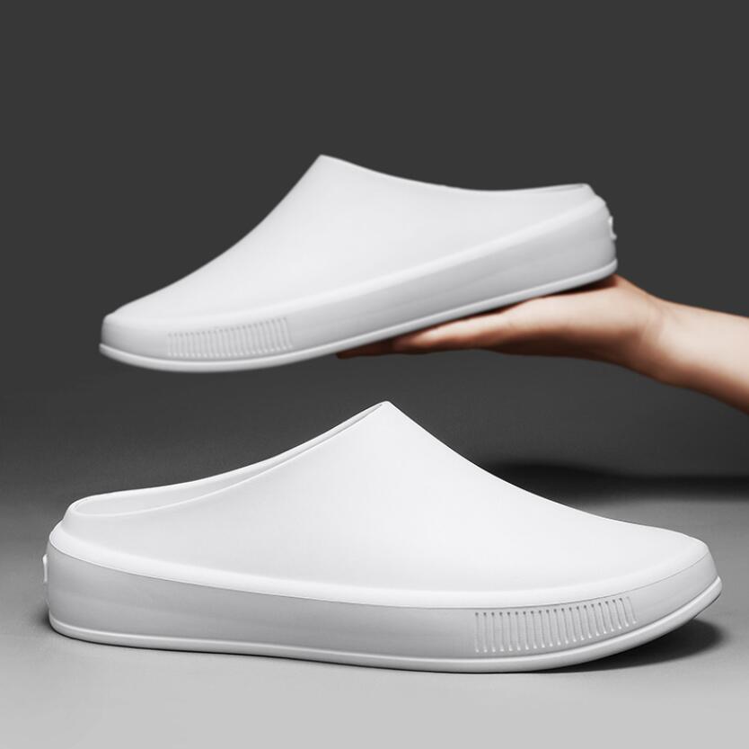 Classic Men's Solid EVA Summer Slippers High Quality Mens Casual Waterproof Shoes Men Slip-on Outdoor Slipper Man Beach Slides