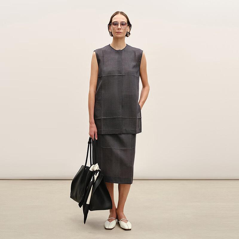 LESS 2026 Summer A-Line Long Sleeveless Shirt