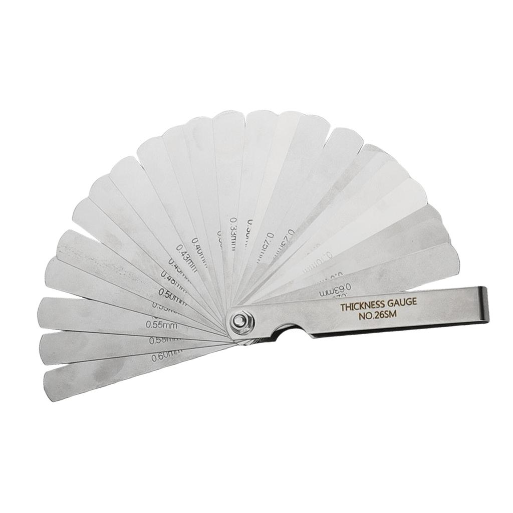 Fühlerlehrensatz Edelstahl Doppelt markiert für präzise Messung in mehreren Bereichen Maschinenbau und Fahrzeugreparatur