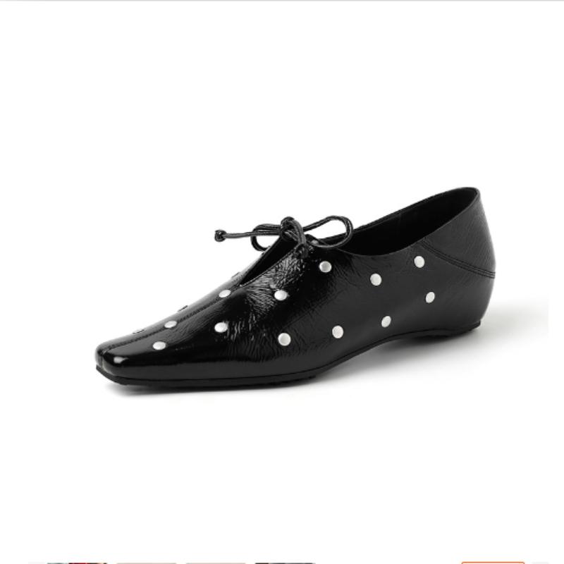 Fashion 2025 New Spring Women Pumps Square Toe Chunky Heel Shoes Genuine Leather Shoes for Women Mules Ladies Shoes