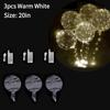 3-12PCS LED Light Up Balloons Glow In The Dark Transparent Led Balloons Bobo Balloons With Light String For Party Festival Decor