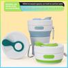 2 Pcs Collapsible Cup for Traveling 450ml Silicone Folding Camping Mug Leak Proof BPA Free Portable Reusable