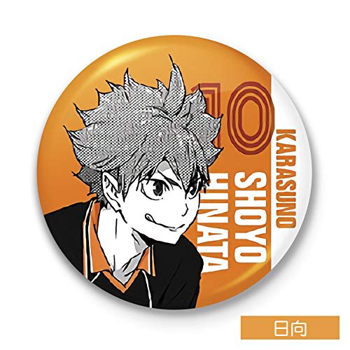 Set of 9 Popular Manga for Haikyu!! Badges, Anime Brooches, Portable, Round, Cute, Stylish, HD Design, Portable, Perfect for High School and Middle Sc