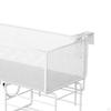 Bedside Hanging Wire Basket Flower Pots Rack Multifunctional Decorative Railing Shelf for