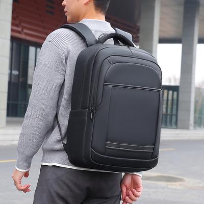 Sac d'ordinateur simple pour hommes et femmes, espace multi-couches, grande capacité, sac à dos pour le travail et les trajets, sac à dos décontracté pour étudiants