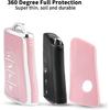 For Lexus Key Fob Cover Fit for 4 Buttons TPU Full Cover for Lexus ES350 ES300h UX200 LS500 LS500H LC500 LC500h (Pink)