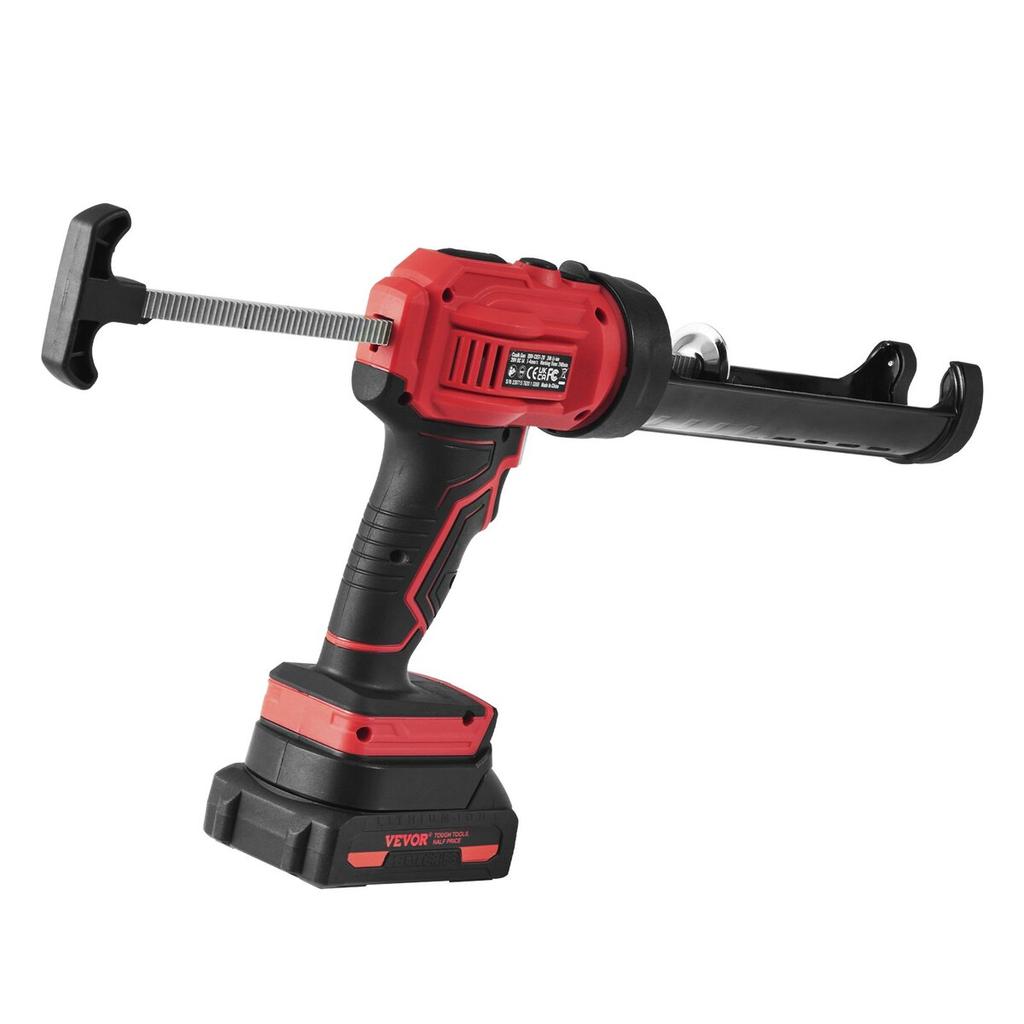 20V Cordless Electric Caulking Gun 10oz/300ml with 4 Adjustable Speeds