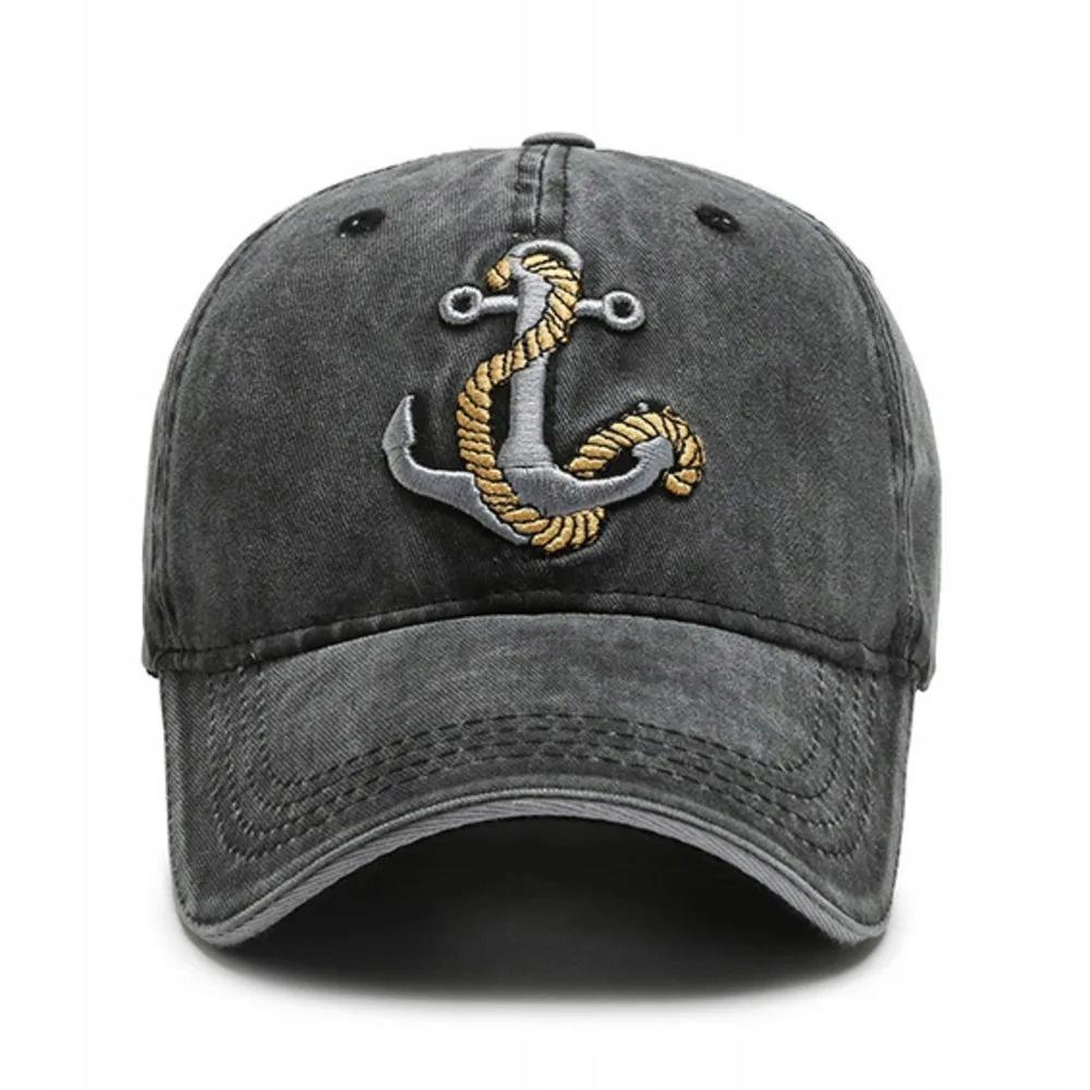 Casquette de pêche Ancre Broderie Marin Universelle