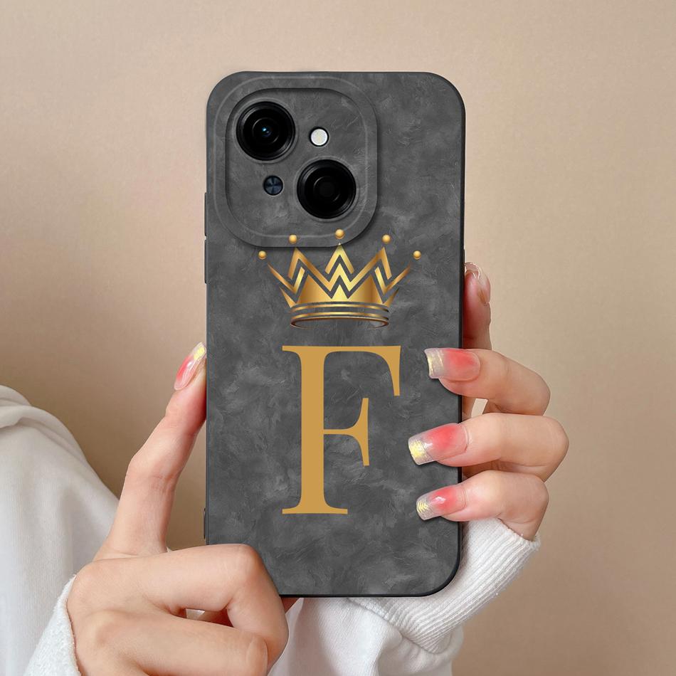 Name Case For Tecno Spark Go 1 Personalized letters Soft Back Cover Camera Protection High Quality Bumper For Tecno Spark Go1