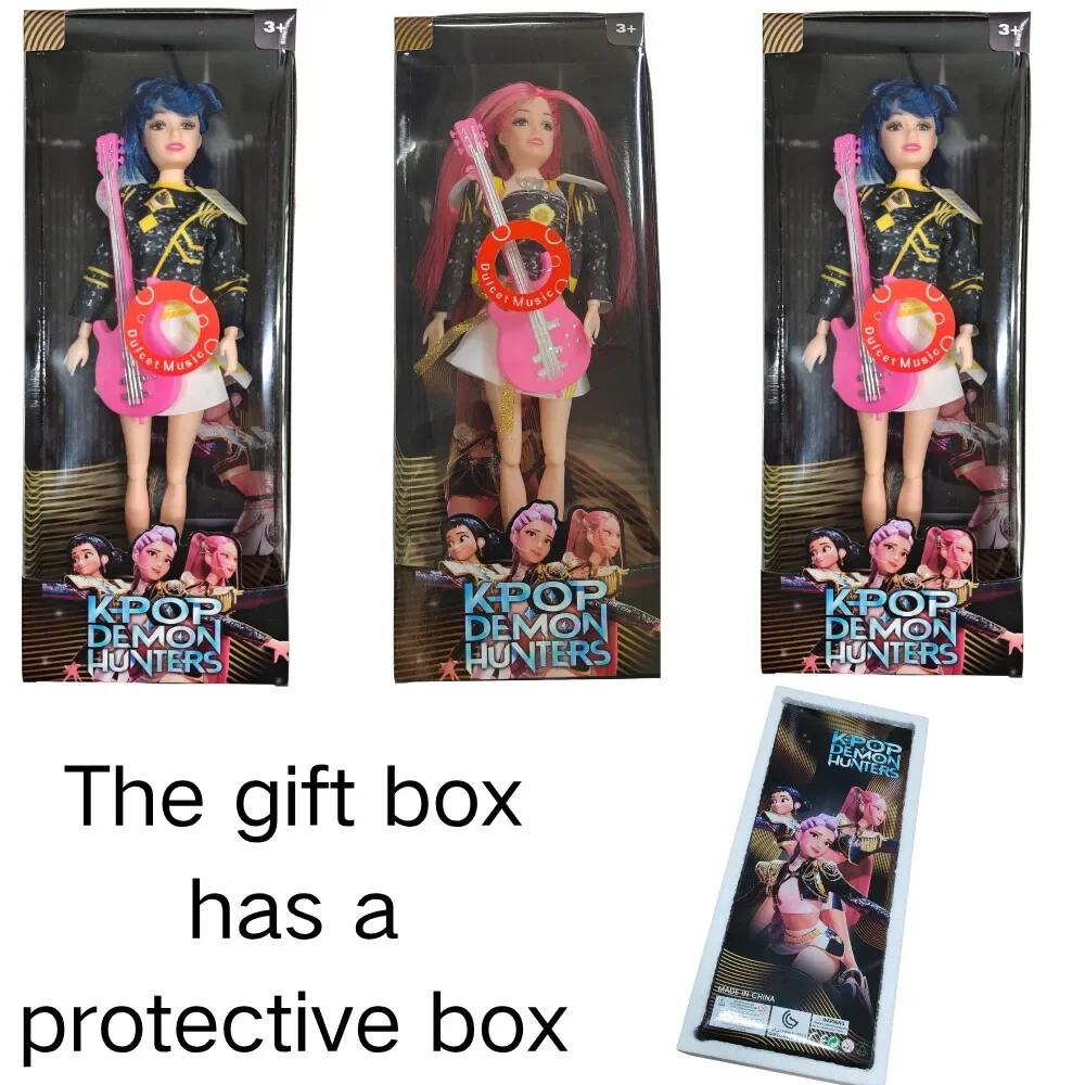 Fan-Sammlerstück Authentische Kpop Dämonenjäger Figuren (Rumi/Mira/Zoey) - DIY Singfunktion Spielzeug | Weihnachtsgeschenk für Mädchen