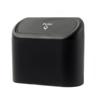 Push Lid Hanging Car Trash Can Square Portable Vehicle Waste Bin Storage Organizer Black White Pink Car Interior Garbage Holder
