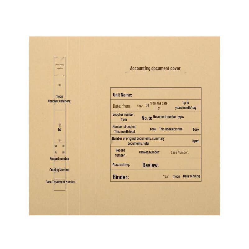 Xima A4 Vertical Wrap-Back Voucher Cover 150g