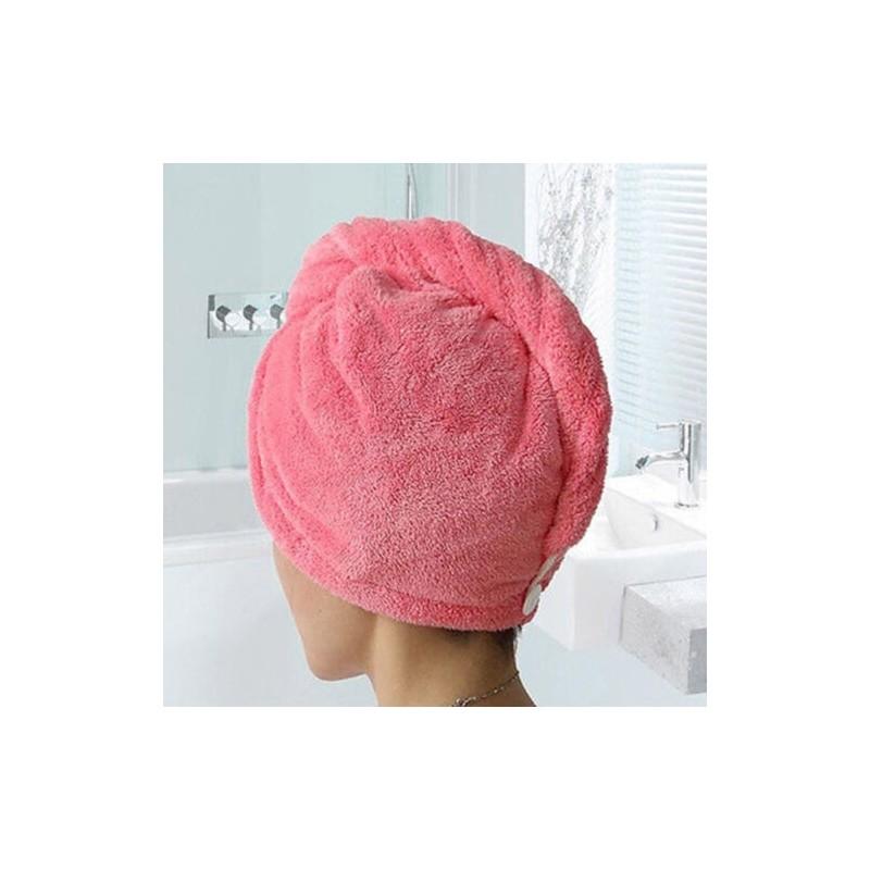 Luxurious Turban Twist Dry Shower Microfiber Hair Wrap Towel For Spa Comfort
