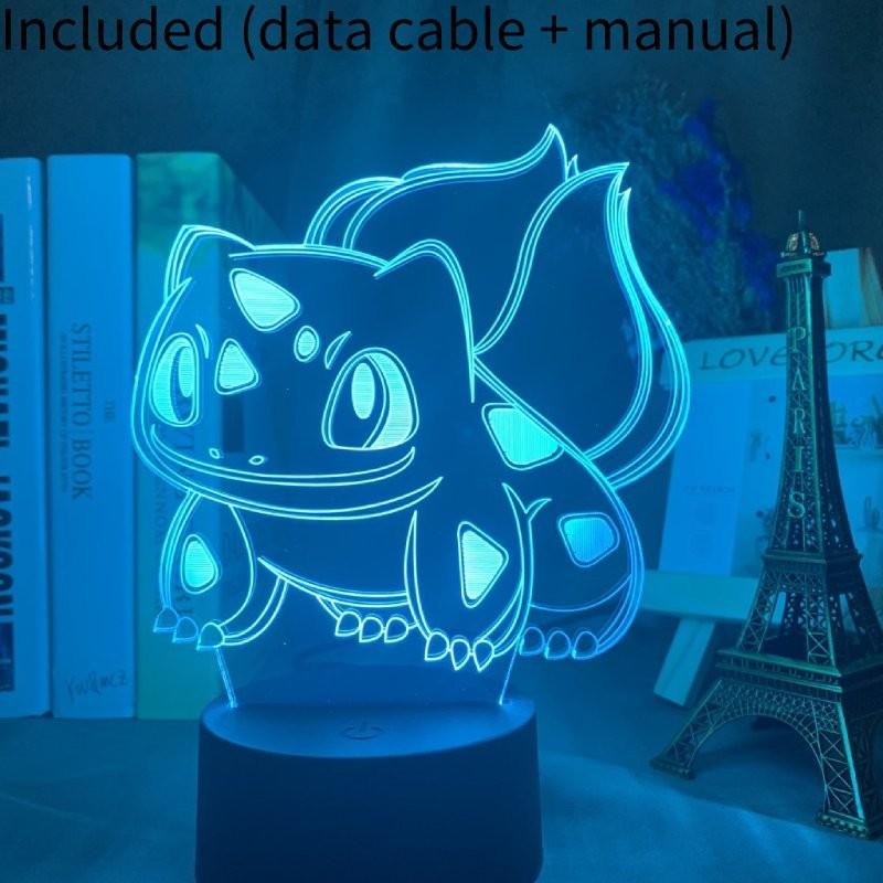 3d Characters Usb Night Light Touch Change Color Seven Colors Lamp Table