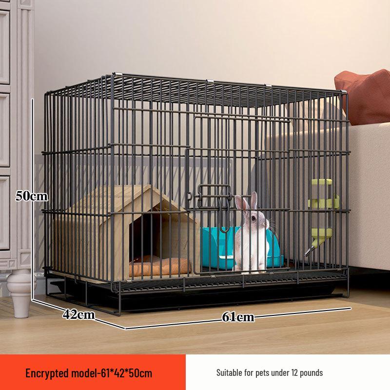 Large Indoor Rabbit Cage with Automatic Manure Cleaning for Household Use