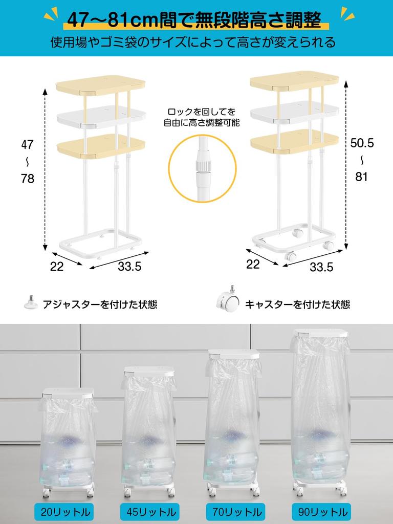 TTWO Müllsack Kompatibel mit 20L bis Höhe Mülleimer mit Geruchssortierung Müll Staubbeutel Müllsack Easy Trash Plastiktüte Plastiktüte Recycling Eco