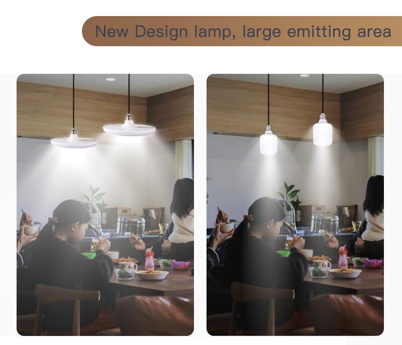 Canmeijia Super Bright UFO LED Light Bulb E27  220V  20W 40W 50W 60W Energy Saving UFO Light Ceiling Lights for Kitchen Living Room