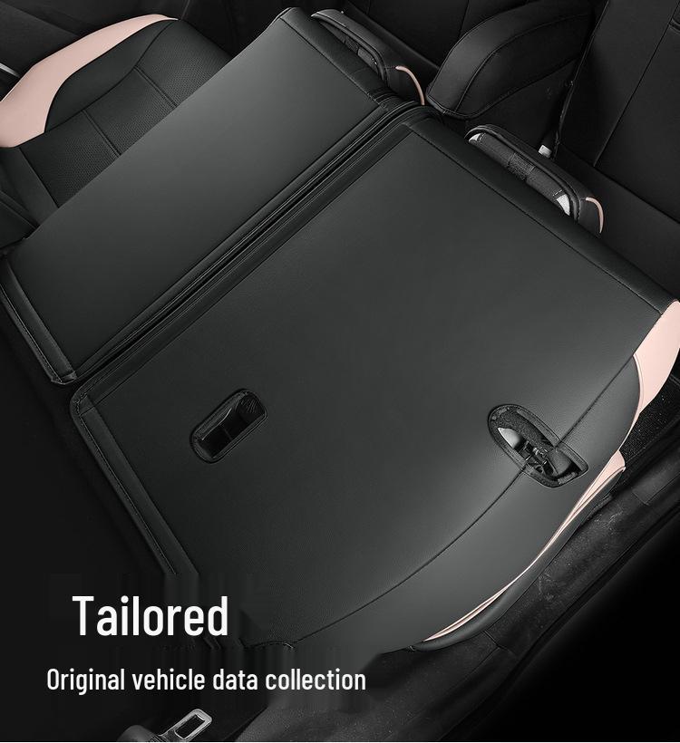 Sihao E10X Car Seat Cushion - Full Leather, Universal Fit, Four Seasons, One-Piece Design for Five-Seaters