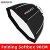 TRIOPO 55cm 65cm 90cm 120cm Foldable Octagon Softbox Bowens Mount for Sokani X100 COLBOR CL60 Godox Aputure LED Video Light