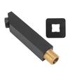 G1/2 Copper Bathtub Faucet Concealed Seamless Bathroom Tub Spout for Bathroom Black