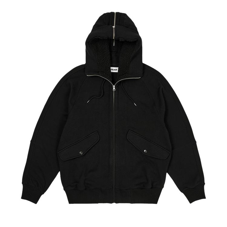 

Palace Split Hood Bomber Sweat Black Unisex Outerwear P23CS211 L