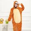 Kigurumi Onesie Yetişkin Hayvan Kaplan Pijama Takım Elbise Sıcak Yumuşak Dikiş Pijama Tek Parça Kış Tulum Pijama Gecelikler Kadın Giysileri