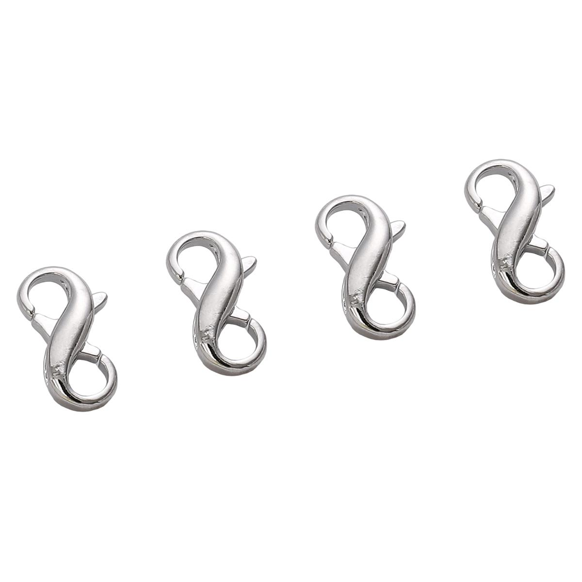 

Медные 8-образные пряжки-застежки для самостоятельного изготовления ювелирных изделий, браслетов, ожерелий, аксессуаров для рукоделия 8x13mm роман серебряный