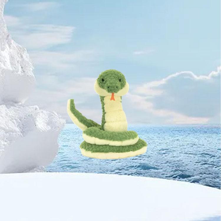 JELLYCAT Amphibian & Reptile Collection Cizi Snake Dolls Plush Doll 27cm Height In Sitting Posture