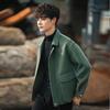 Jacket Men's Autumn and Winter Casual Jacket Short Cashless Woolen Coat High-end Korean Version Trend