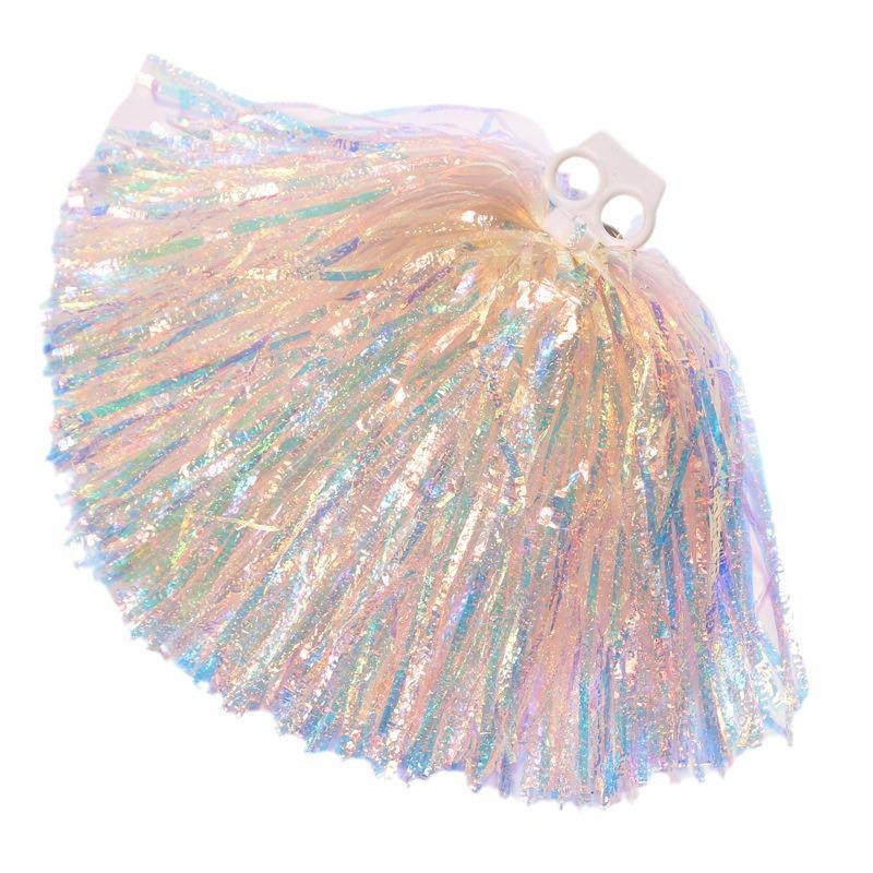 """6.1""" İnce Dişli Lazer Tarzı Ponponlar (Cheerleading & Cimnastik için) - Buzlu