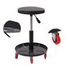 Heavy Duty Roller Seat, Pneumatic Mechanic Roller Seat, Adjustable Rolling Stool Chair Swivel with Tool Tray, Best Work Tool