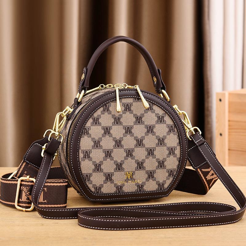 

Сумка Женская На Одно Плечо Через Плечо 2025 Новая Большая Вместимость Женская Сумка Универсальная Премиальная Маленькая Круглая Сумка Женская Сумка