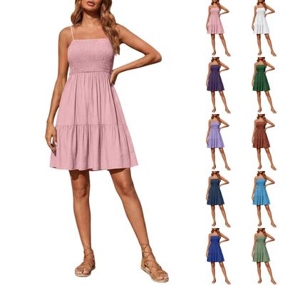 Vestido Casual y Cómodo de Mujer de Moda sin Tirantes