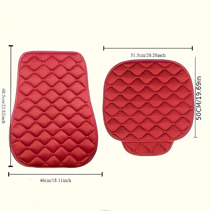 2pcs Short Plush Gentle Down Car Seat Cushions with Non-slip Bottom and Storage Bag, Universal Vehicle Truck SUV Office Chair