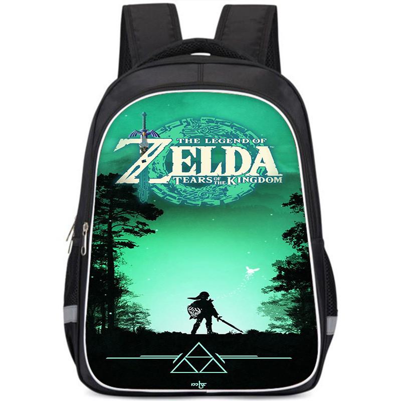 Ruime rugzak met Zelda-thema voor kinderen, lichtgewicht en ergonomische schooltas