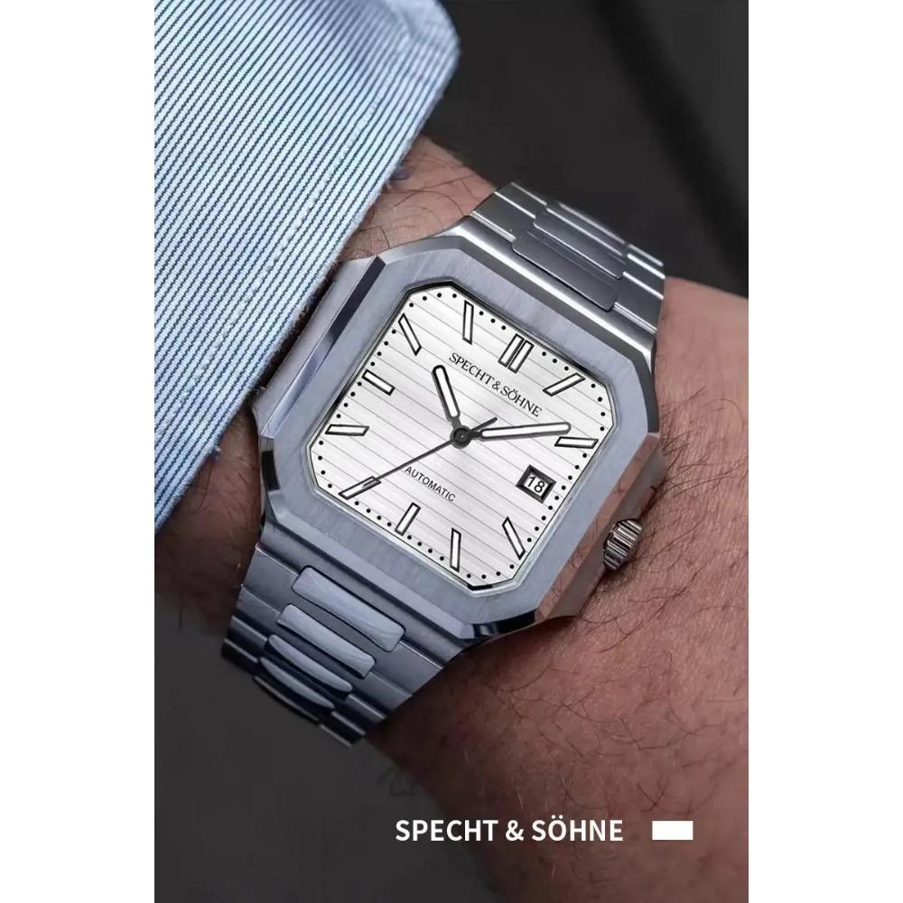 2025 Men's Classic Cubic Automatic Mechanical Watch 50M Waterproof Luminous Sapphire Crystal Reloj Hombre 41MM