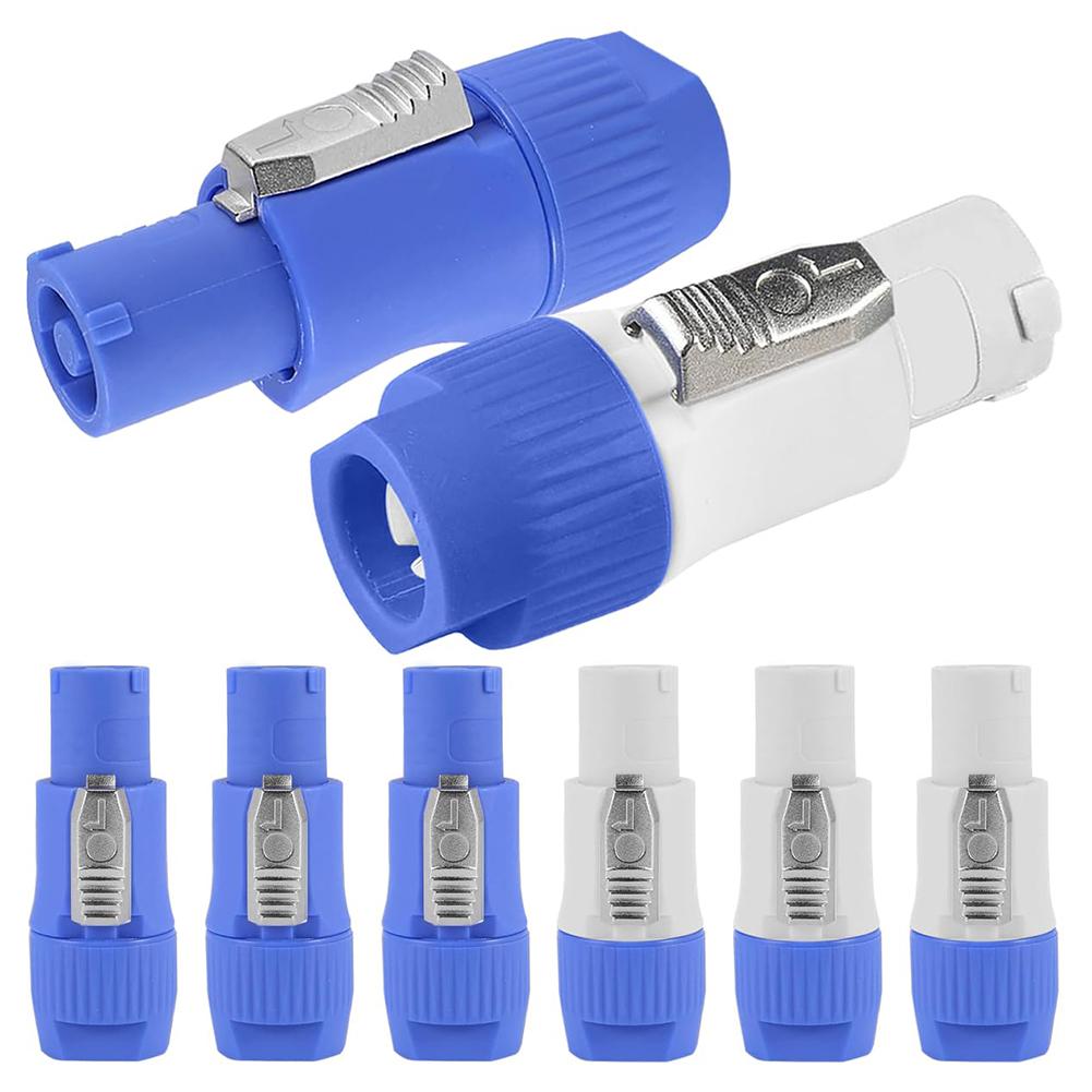 10PCS 3-Pin Power Con Connector Male Speaker Plug 3-Pin Chassis Adapter Male Power Connector 20A 250V AC Power Plug