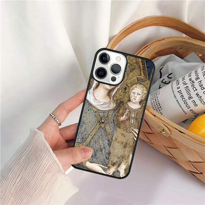 Virgin Mary of Hope Catholic Religious Cell Phone Cases For iPhone 17 Air 16 16e 15 14 12 13 11 Pro MAX Plus Fundas