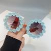 Summer Children Cute Acrylic Flower Outdoor Sun Protection Sunglasses Baby Girls Classic Sunglasses Kids Boy UV400 Sunglasses