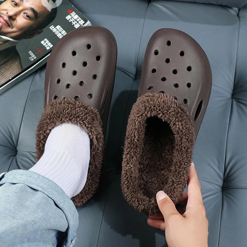 Mode Herenslippers Toegevoegd Katoen Schoenen voor Heren Slippers Zacht en Comfortabel Antislip Ventilerend Slijtvast Plateauschoenen Unisex