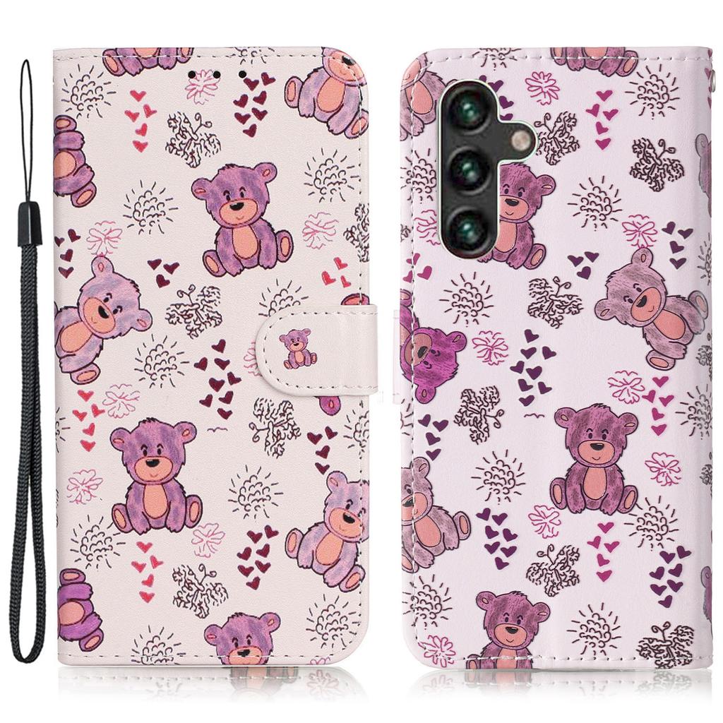For Samsung Galaxy A56 5G Case Pattern Leather Wallet Phone Cover with Card Holder