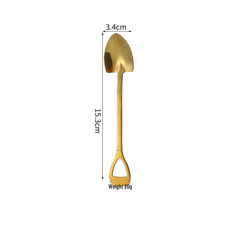304 Stainless Steel Watermelon and Ice Cream Spoon - Creative Shovel Design, High-Value Gift Cake Spatula